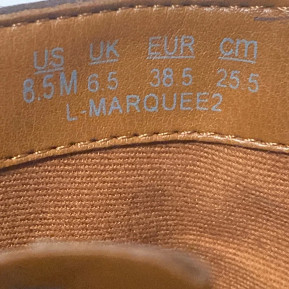 Franco Sarto Leather Calf Hair Black Brown Marquee Leopard Animal Print Boot 8.5 - Picture 11 of 13